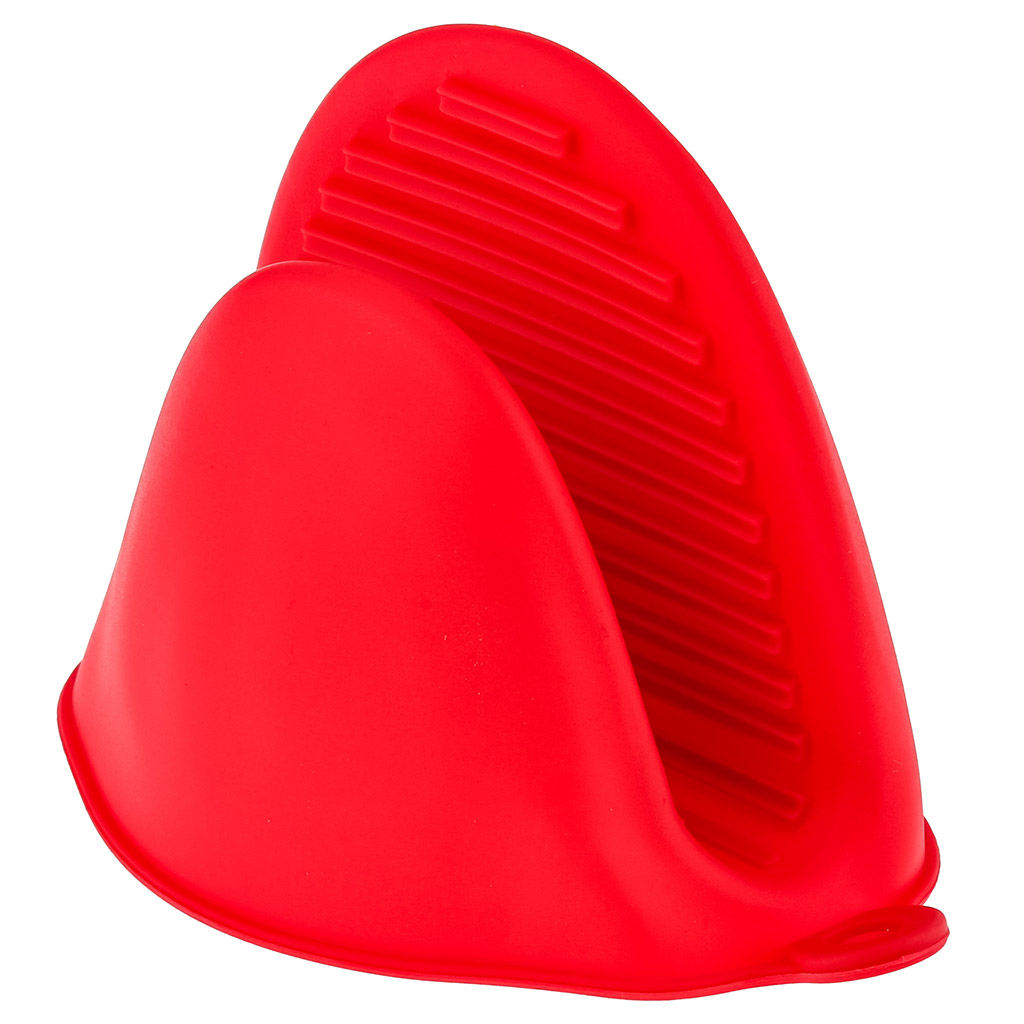 Прихватка силиконовая 10х8х4см, цвета в ассортименте: серый, голубой, красный, графит, в п/эт пакете (Китай) - Домашняя Мода фото 7