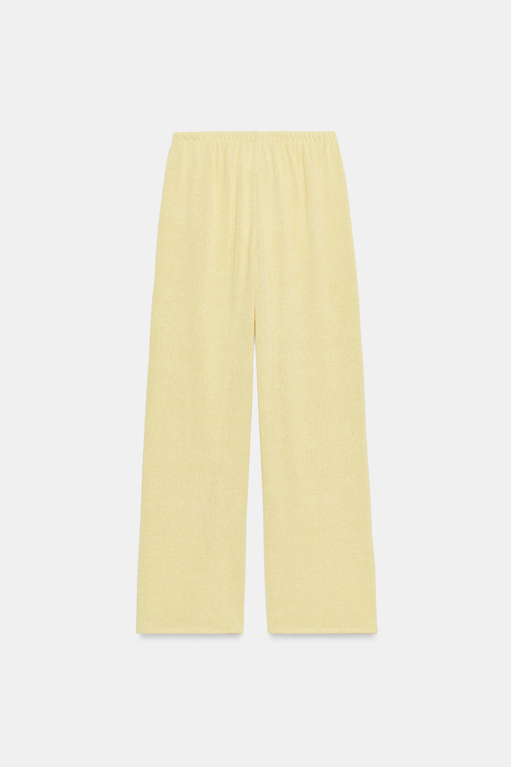 PANTAL?N R?STICO WIDE LEG / Amarillo claro - Zara фото 6