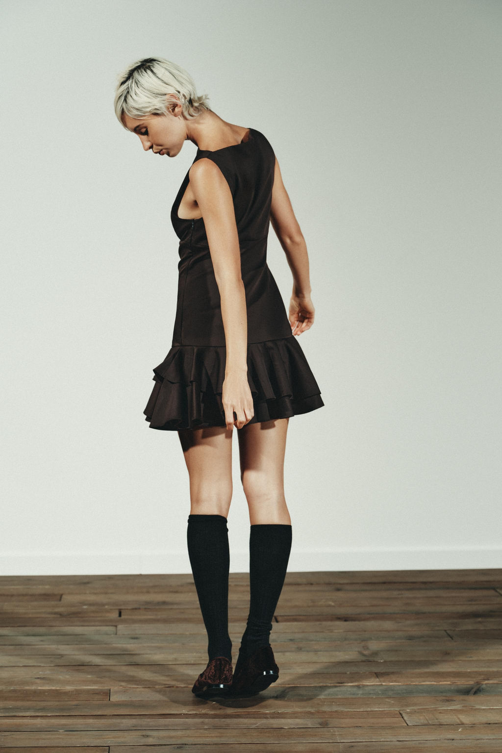 SHORT DRESS WITH RUFFLES - Zara фото 4