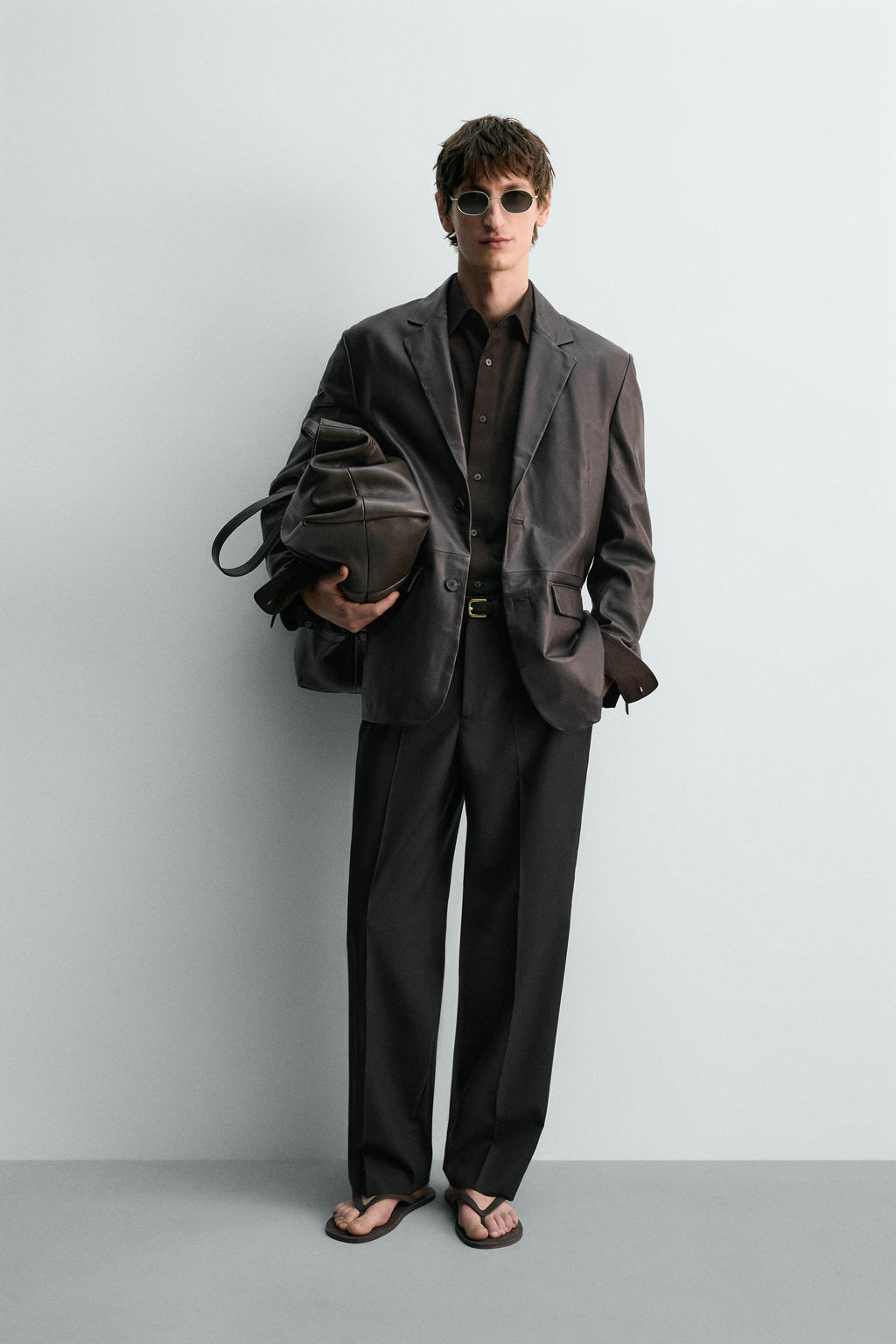 BLAZER PIEL LIMITED EDITION / Marr?n