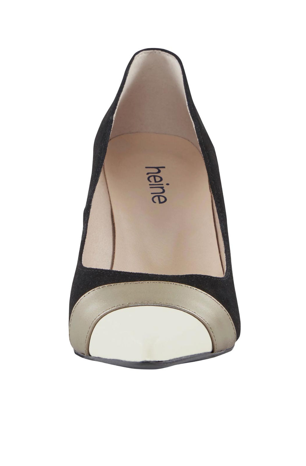 Туфли, черно-золотистые