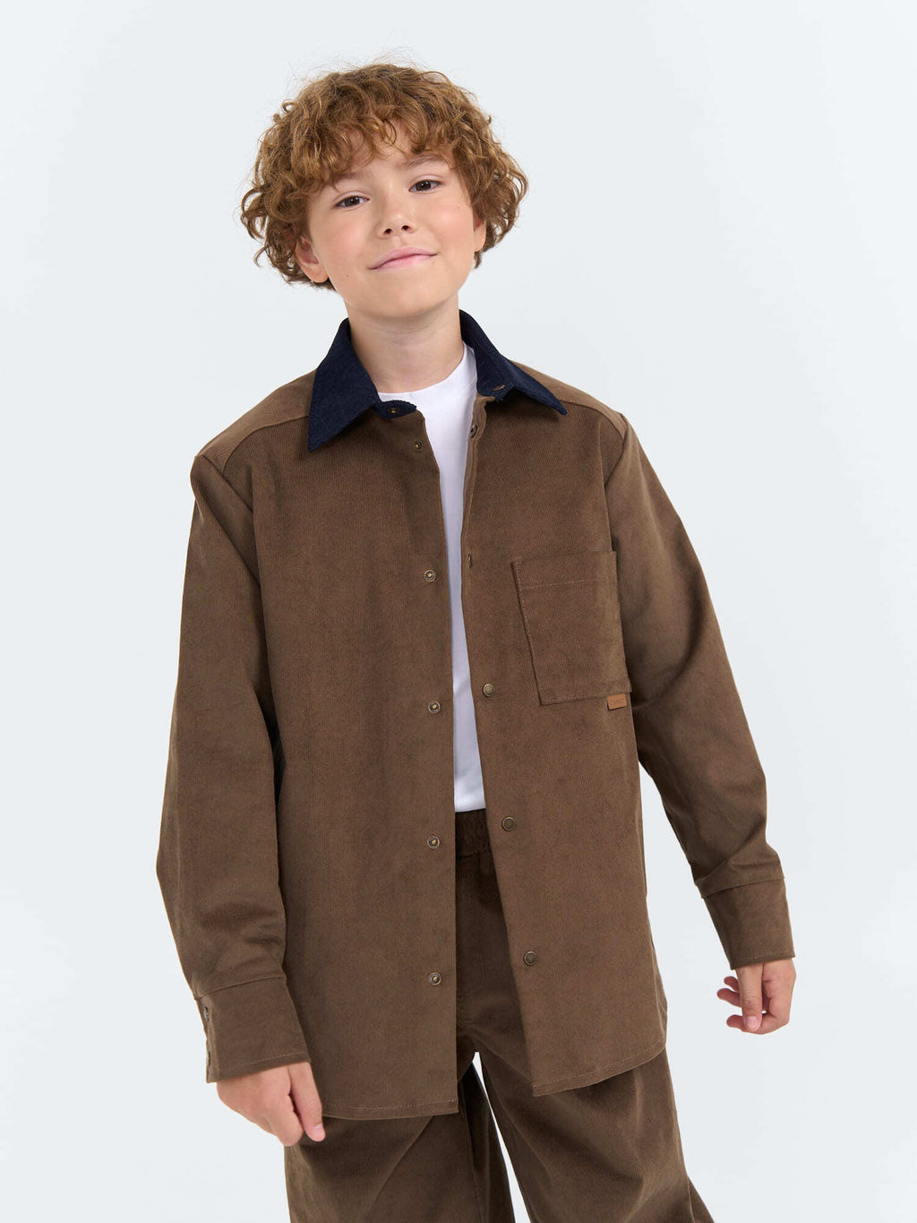 Рубашка вельветовая Трюфель 7+ - Bungly фото 3