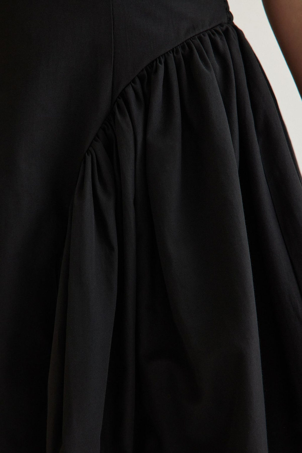 Siyah A-Kesim Poplin Dokuma K?sa Abiye Gece Mezuniyet Elbisesi TPRSS25EL00136 - Trendyolmilla фото 4