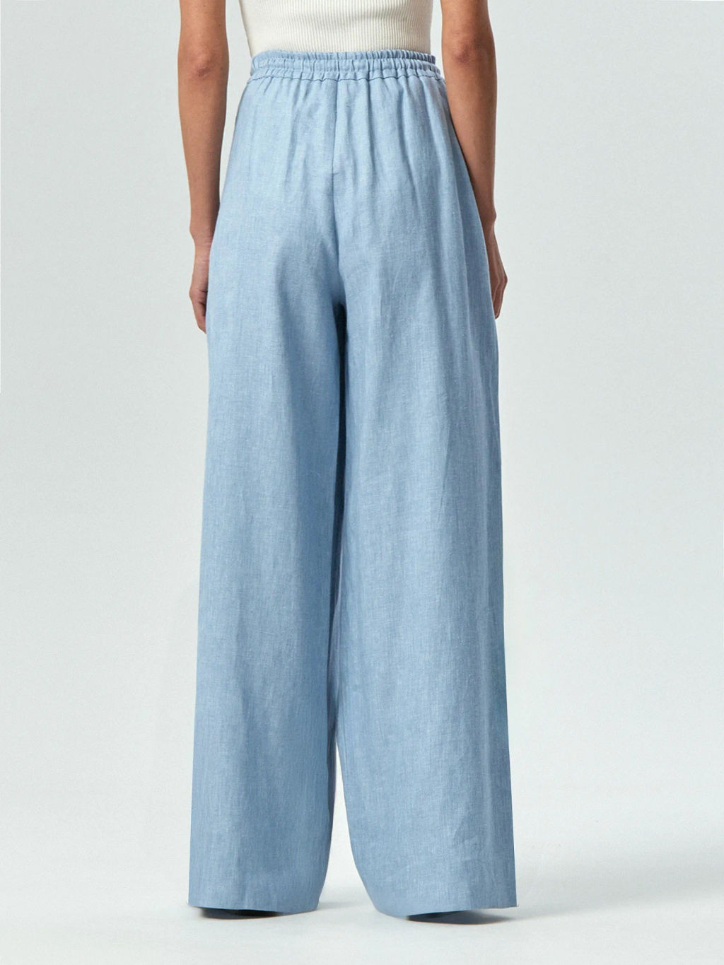 Брюки на резинке изо льна, D355/normandie - Emka фото 4