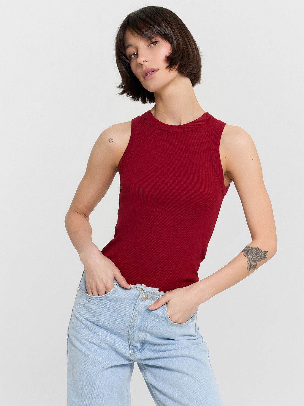 Топ женский бордовый - Mark formelle фото 6