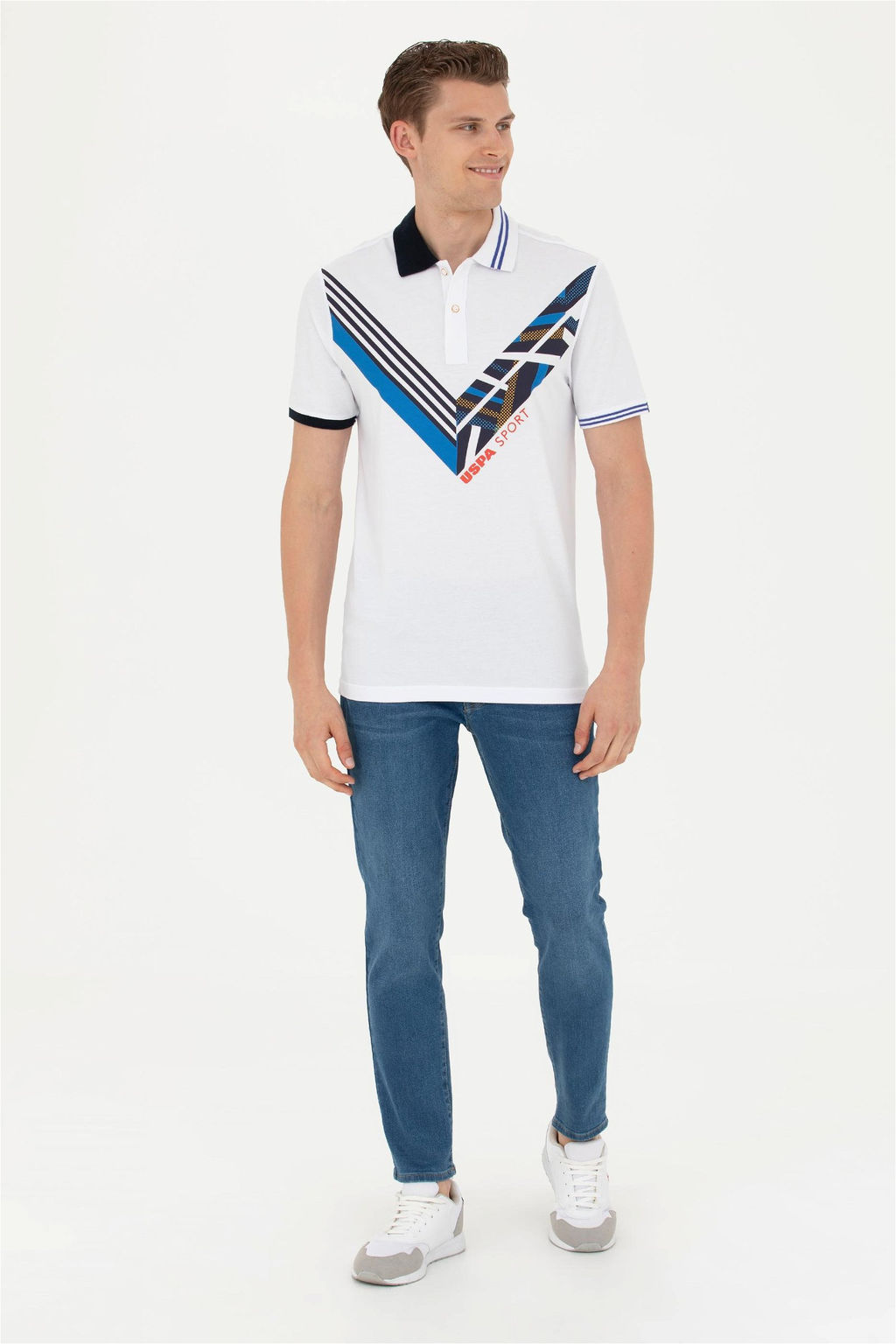 Мужская белая футболка - U.s. polo assn фото 4