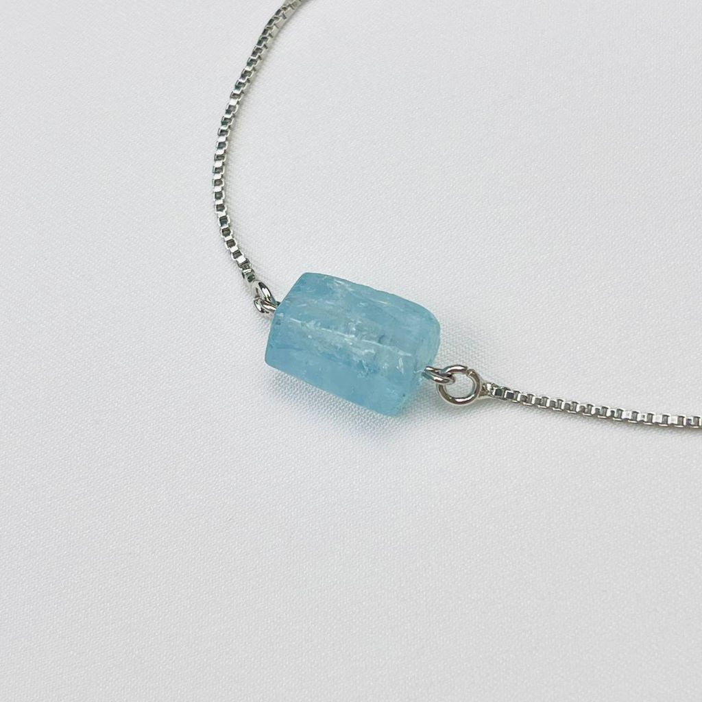 Браслет регулируемый с камнем Аквамарин - Радуга самоцветов фото 3