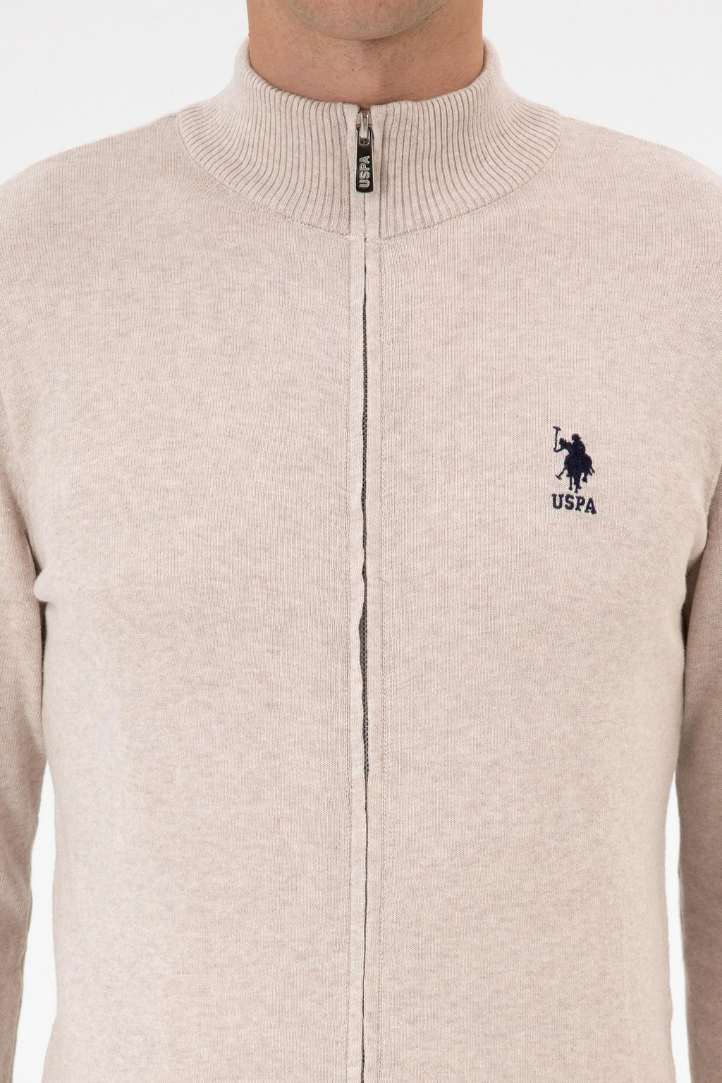 Erkek Slim Fit Ta_ Melanj Triko H_rka - U.s. polo assn фото 13