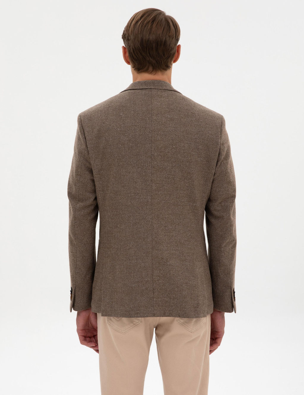 Kahverengi Slim Fit Bal_ks_rt_ Ceket