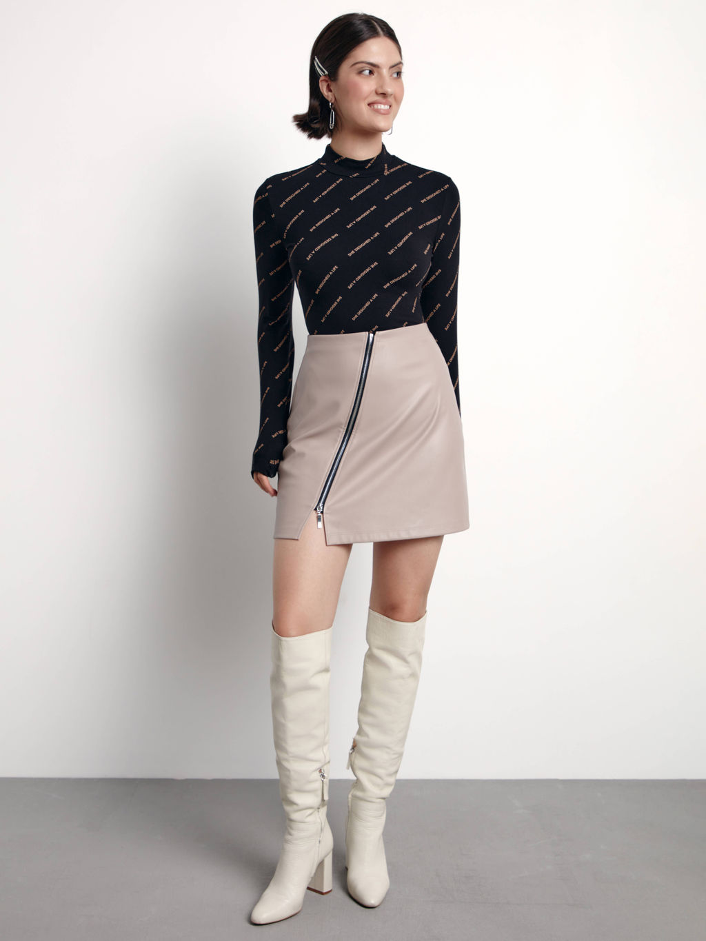 CONTE LBD 1776 Джемпер из хлопка с воротником-стойкой и рисунками Moon - Conte elegant фото 5