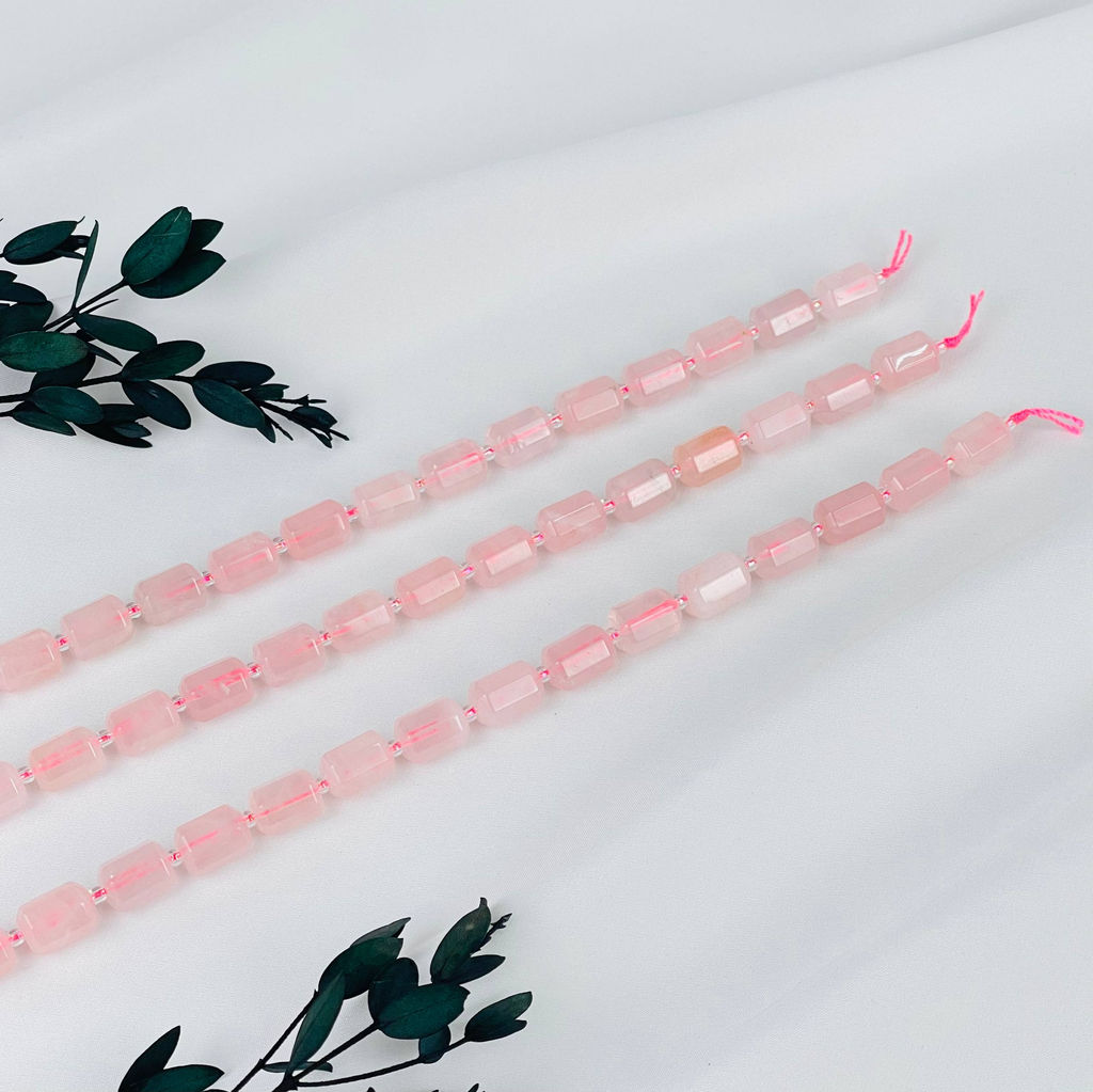 Бусины для украшений из Розового кварца 39 см