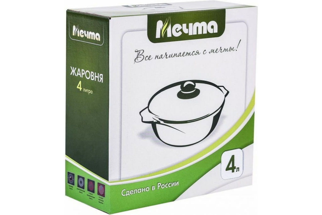 ГРАНИТ STAR Жаровня 4,0 л, арт. 34803