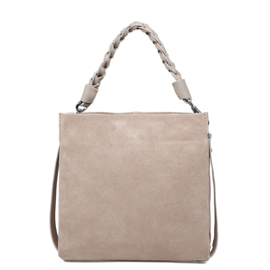 Y2353F l.gray, Женская замшевая сумка, Barcelo Biagi