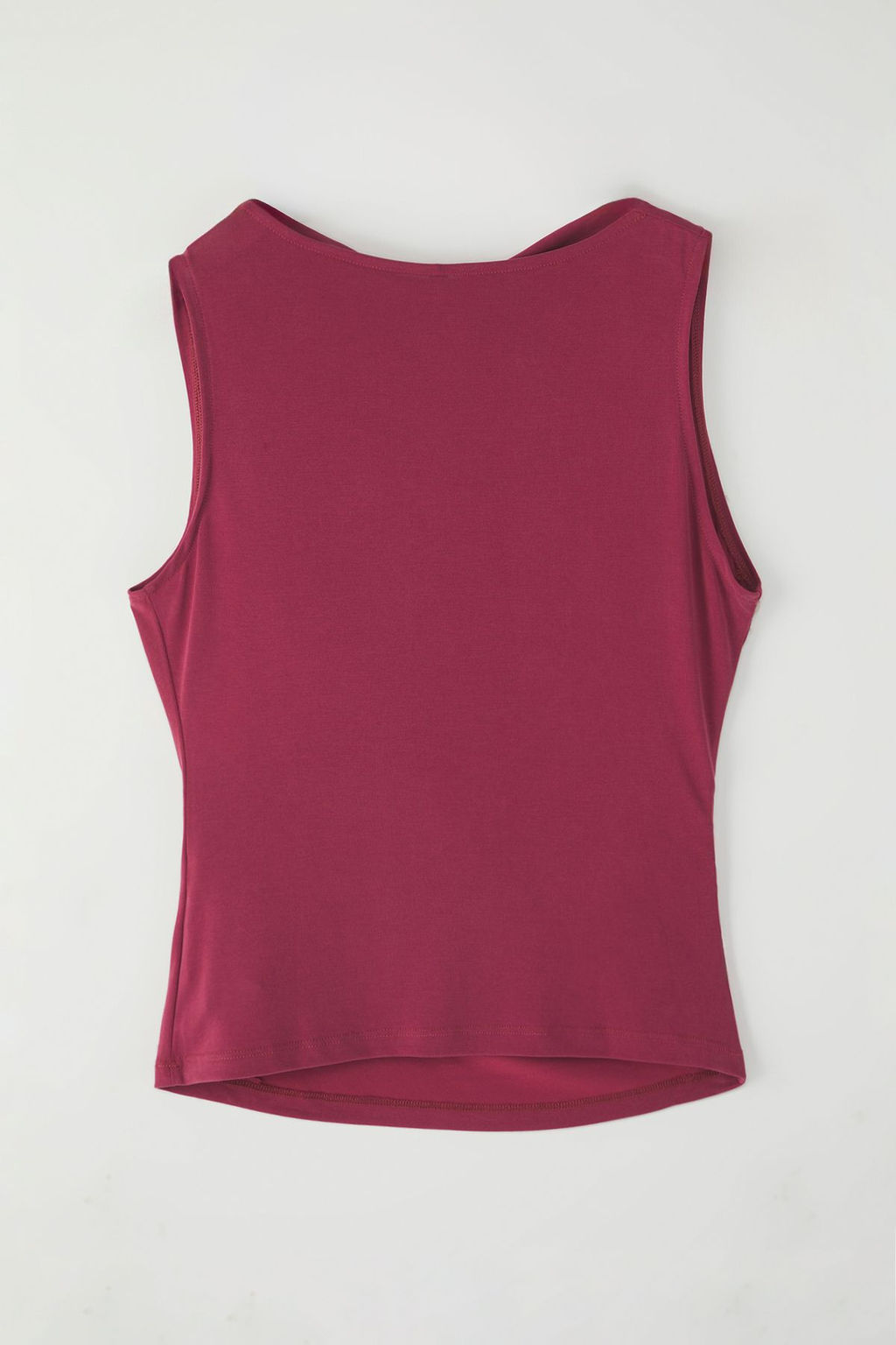 Trendyolmilla Bordo More Sustainable Modal Icerikli Drape Detayl? Degaje Yaka Orme Bluz TWOSS25BZ00428 фото 6