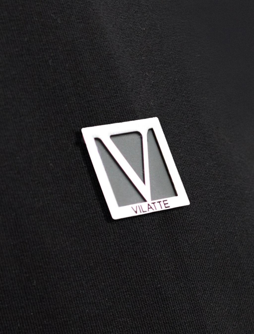 Свитшот с воротом стойкой на молнии из эластичного футера двухнитки - Vilatte фото 2