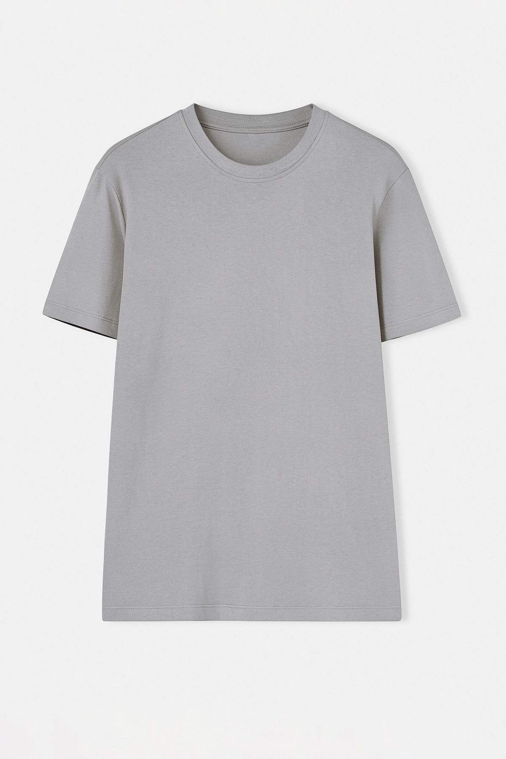 Gri- Ekru Oversize 2li Paket Basic %100 Pamuklu T-Shirt TMNSS24TS00038