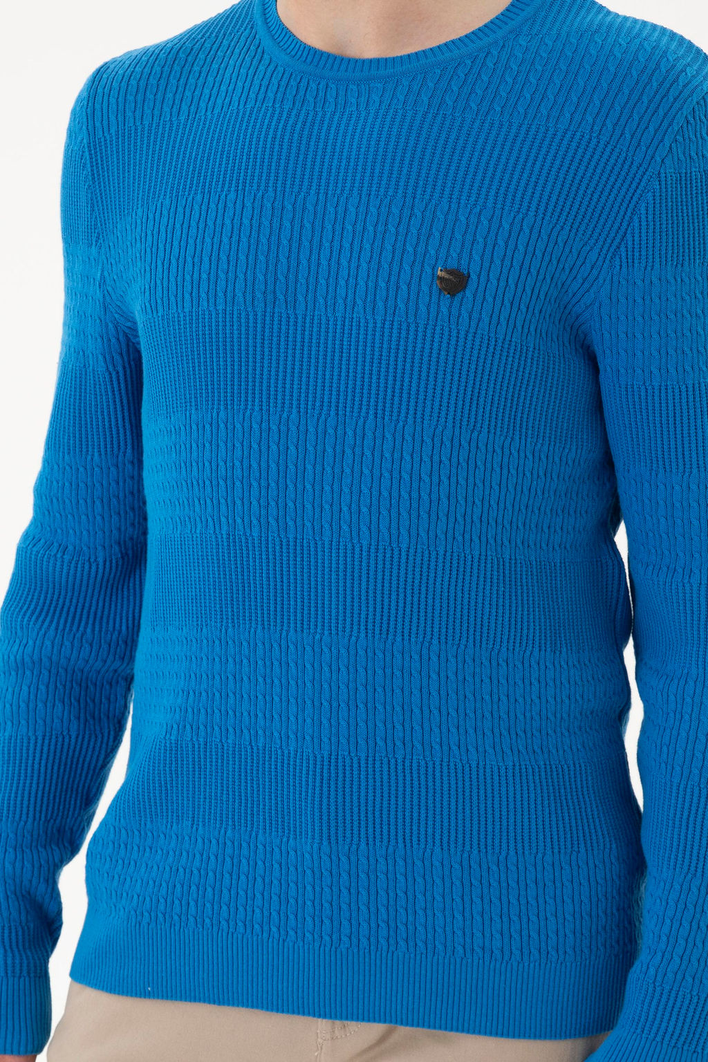 Мужской кобальтово-синий свитер Неожиданная скидка в корзине - U.s. polo assn фото 6