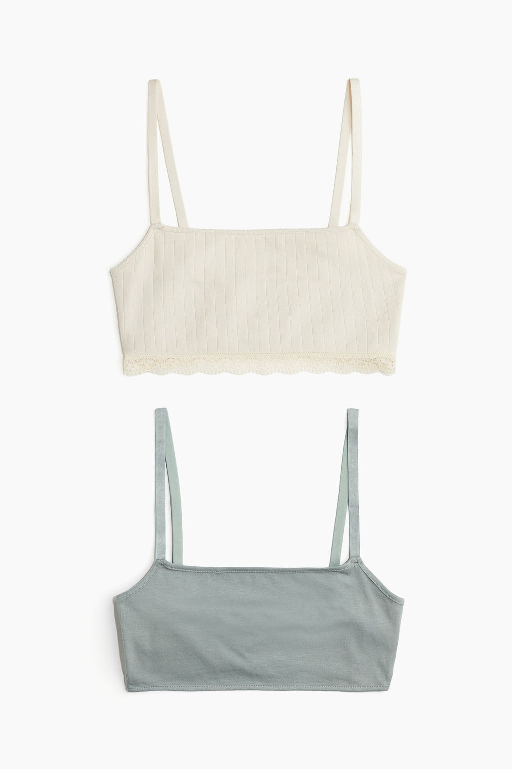 Pack de 2 sujetadores de algodon sin acolchado - H&m фото 6