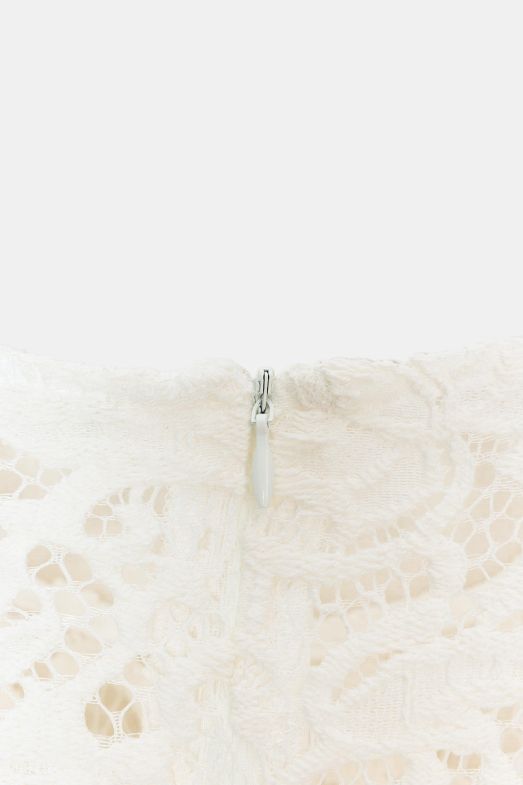 LACE TOP WITH SHOULDER PADS - Zara фото 7