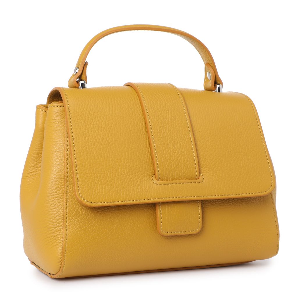 Женская сумка с ручкой DIVAS BAG ARGELIA Артикул 2360007, горчичный  фото 2