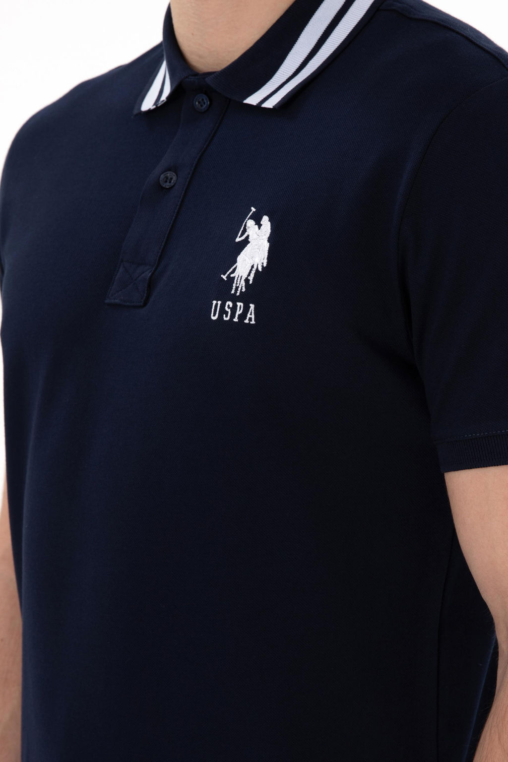 Erkek Slim Fit Polo Yaka Lacivert Basic Ti__rt Sepette S_rpriz _ndirim - U.s. polo assn фото 7
