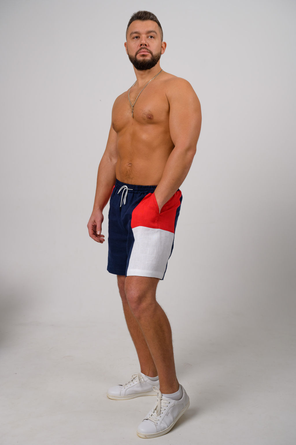 100% ЛЁН шорты из чистольняной ткани - Новый лен фото 3