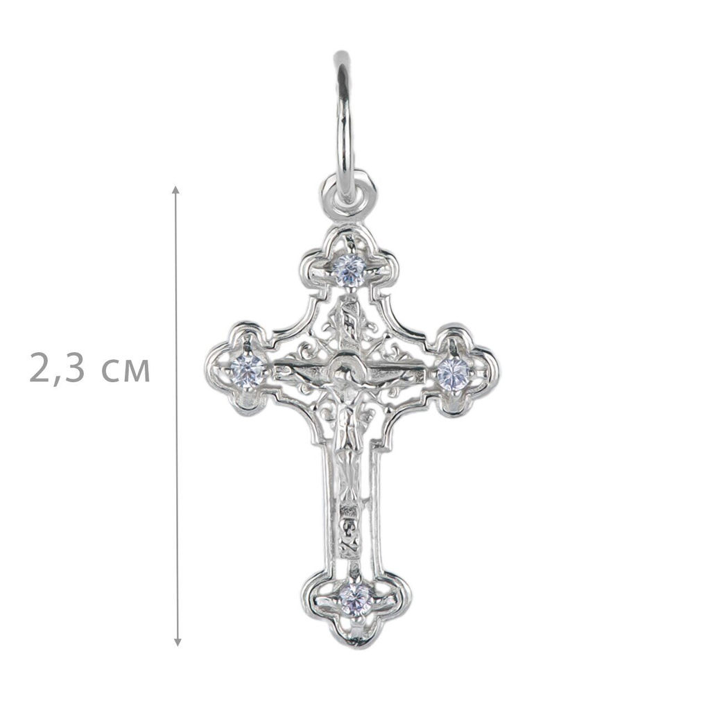 Крест, куб.циркон., ТРК3-046