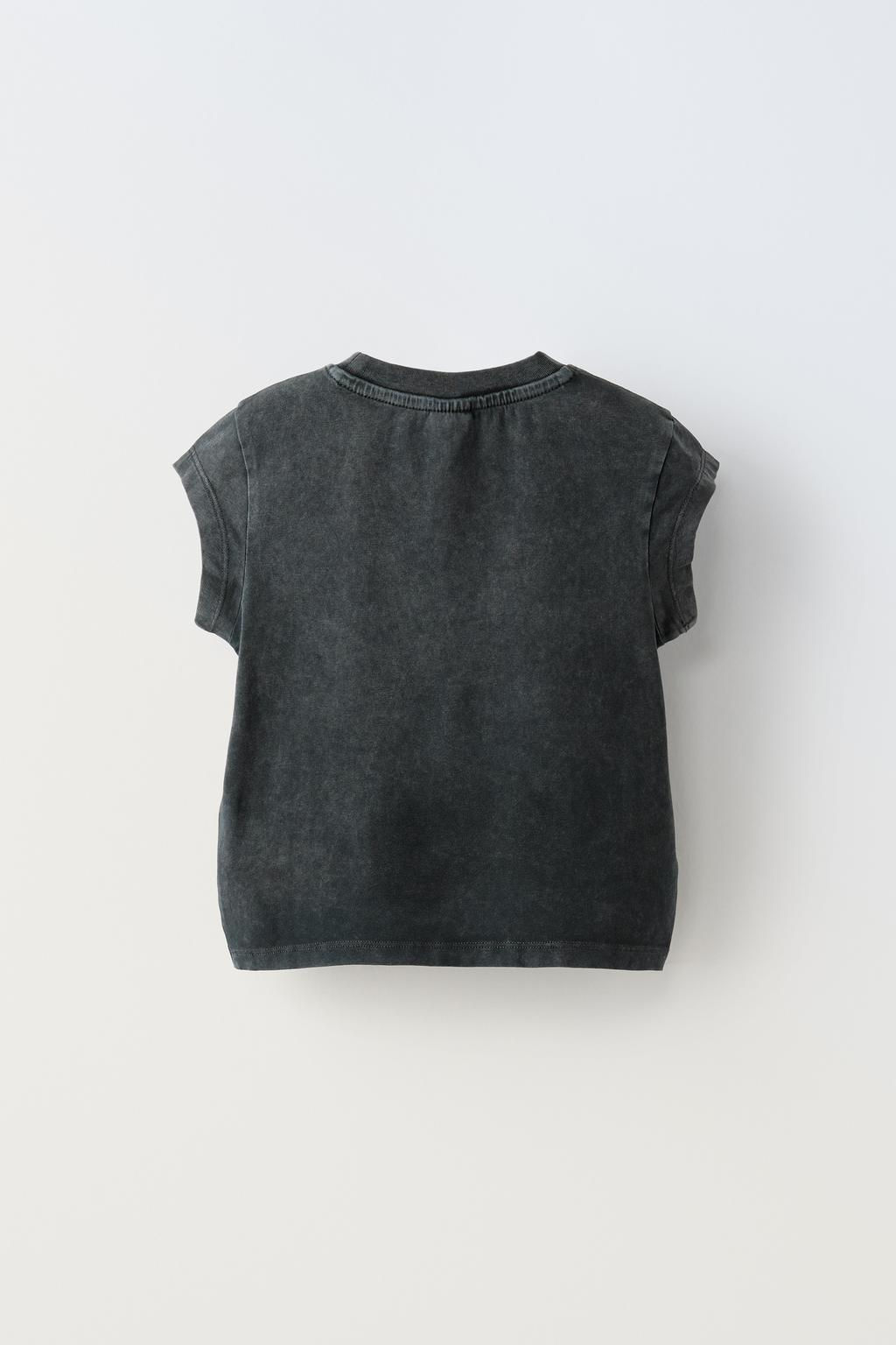 ANIMAL T-SHIRT WITH SLEEVE DETAIL - Zara фото 2