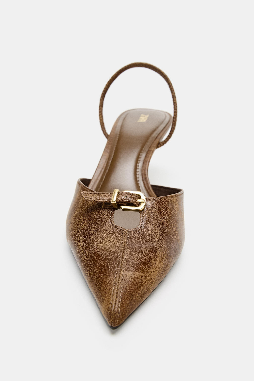 BUCKLED SLINGBACK SHOES - Zara фото 10