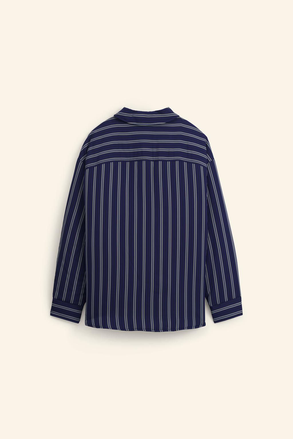 LIMITED EDITION STRIPED OVERSIZE OVERSHIRT - Zara фото 9