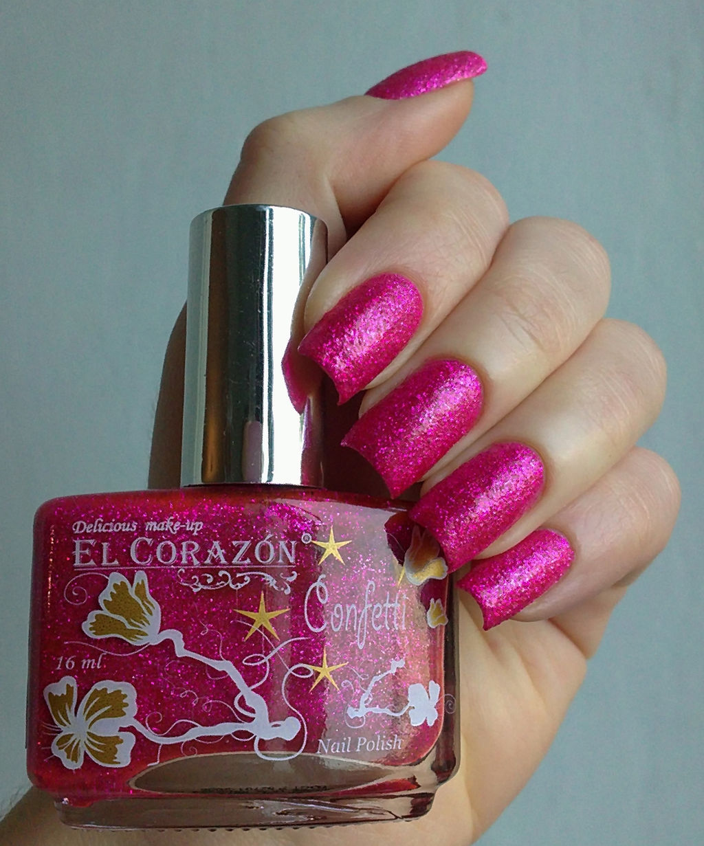 El Corazon Лак Confetti 516a цикламен