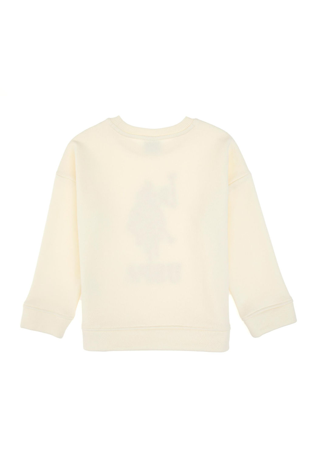 K_z _ocuk Krem Bisiklet Yaka Sweatshirt - U.s. polo assn фото 3