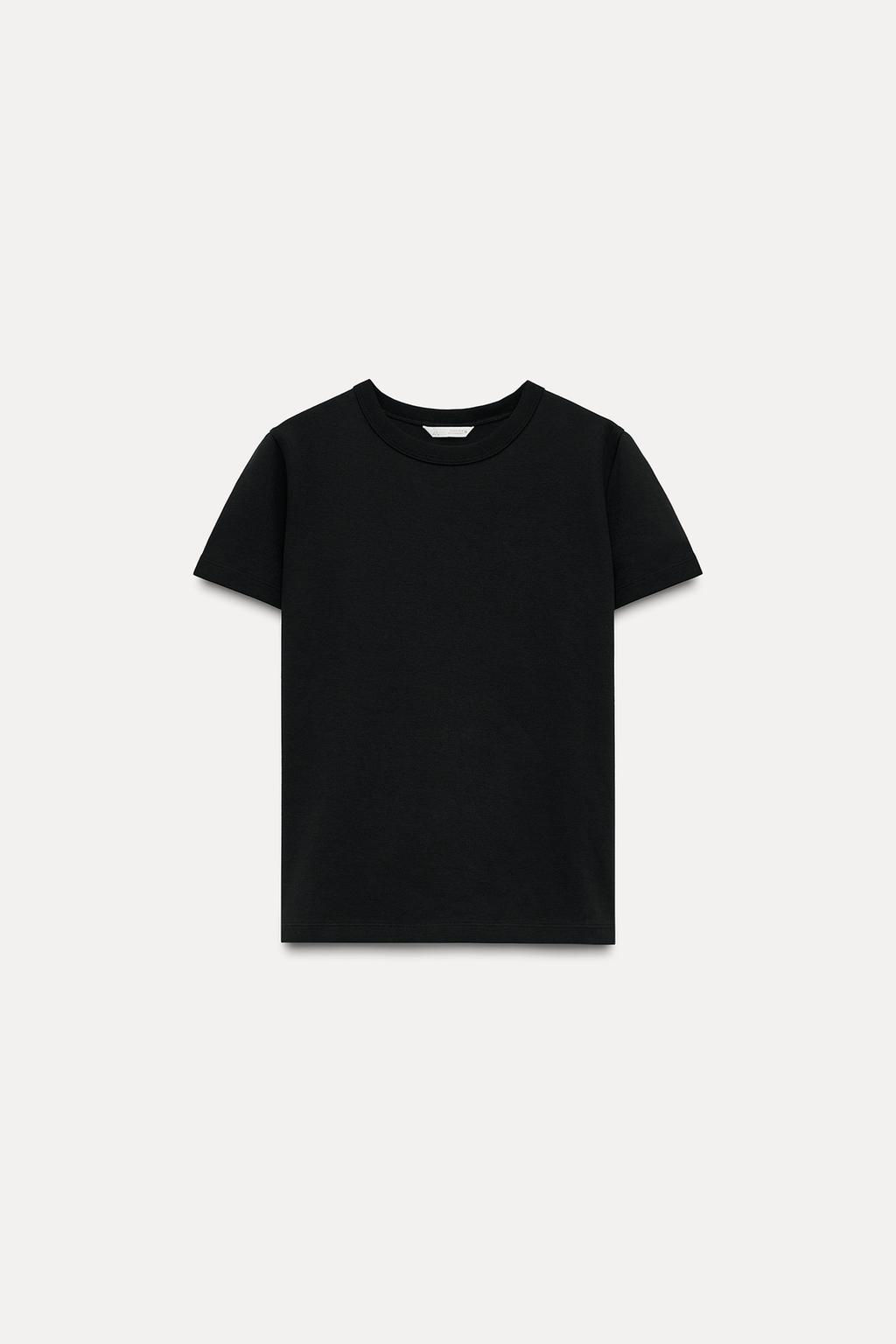 SHORT SLEEVE INTERLOCK T-SHIRT - Zara фото 22