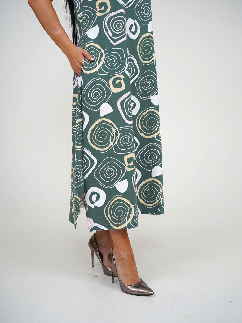 Платье женское, цвет зеленый