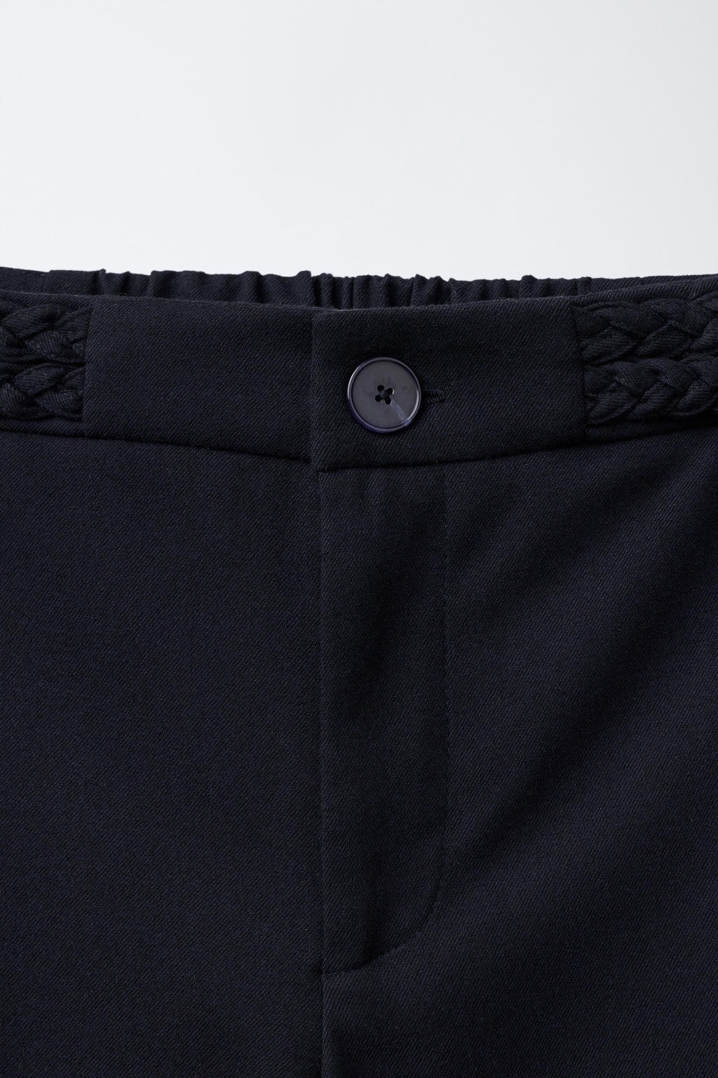 WIDE-LEG TROUSERS WITH BRAIDED DETAIL - Zara фото 3
