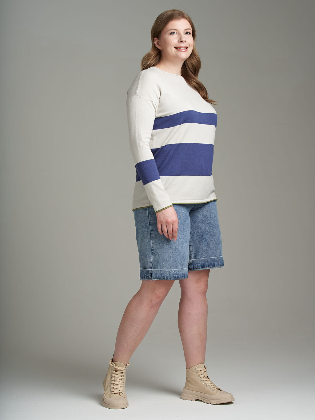 ДЖЕМПЕР OVERSIZE ИЗ НАТУРАЛЬНОЙ ПРЯЖИ