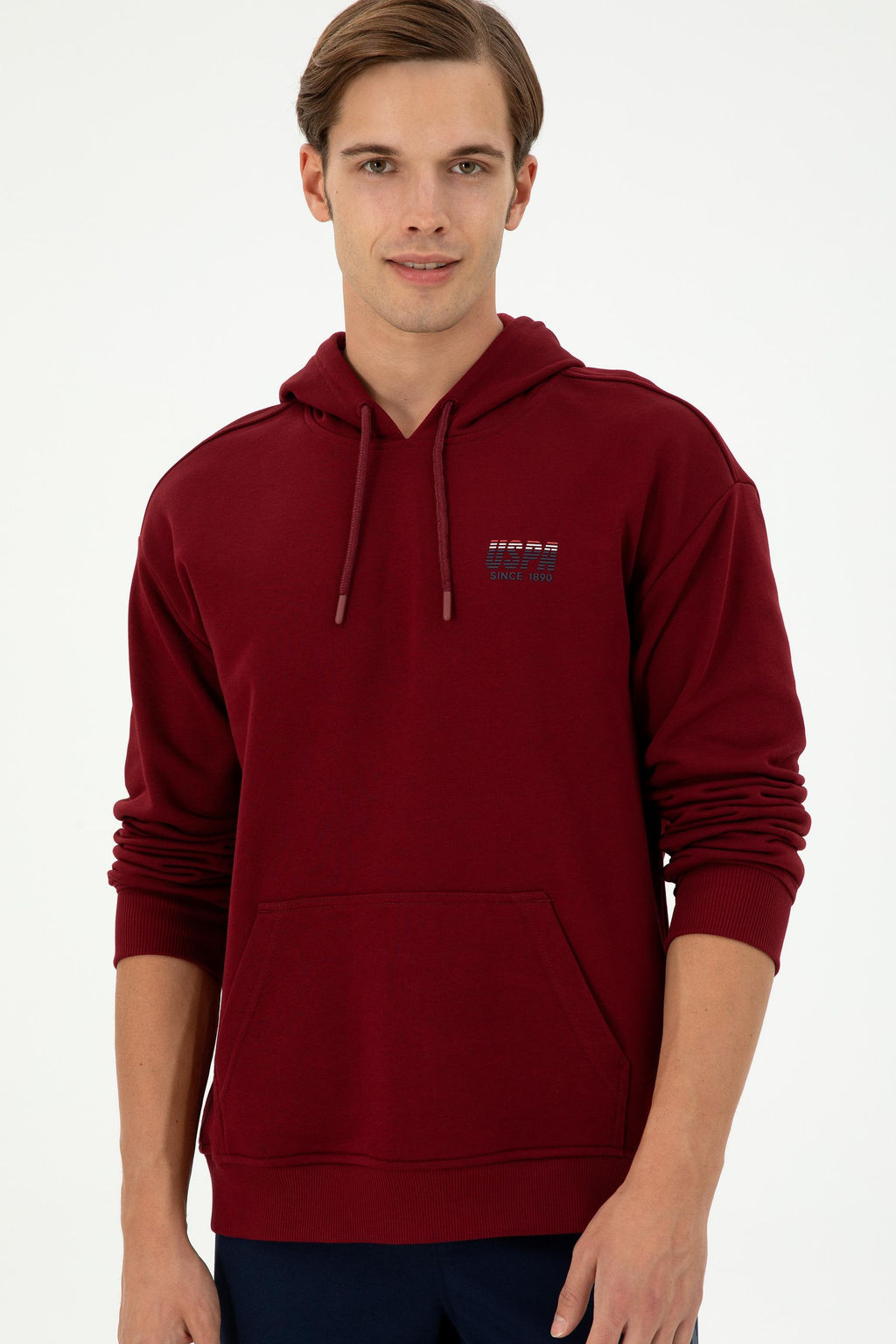 Мужской бордово-красный свитшот Неожиданная скидка в корзине - U.s. polo assn фото 3