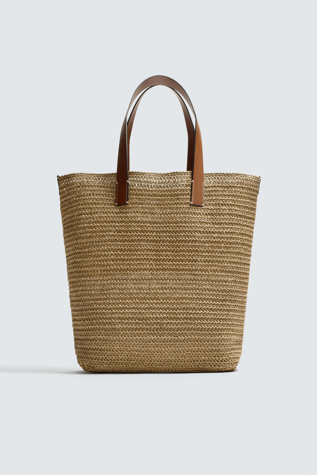 BOLSO SHOPPER TRENZADO / Blanco Crudo - Zara фото 2