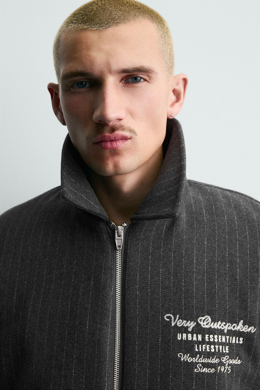 STRIPED EMBROIDERED JACKET - Zara фото 5