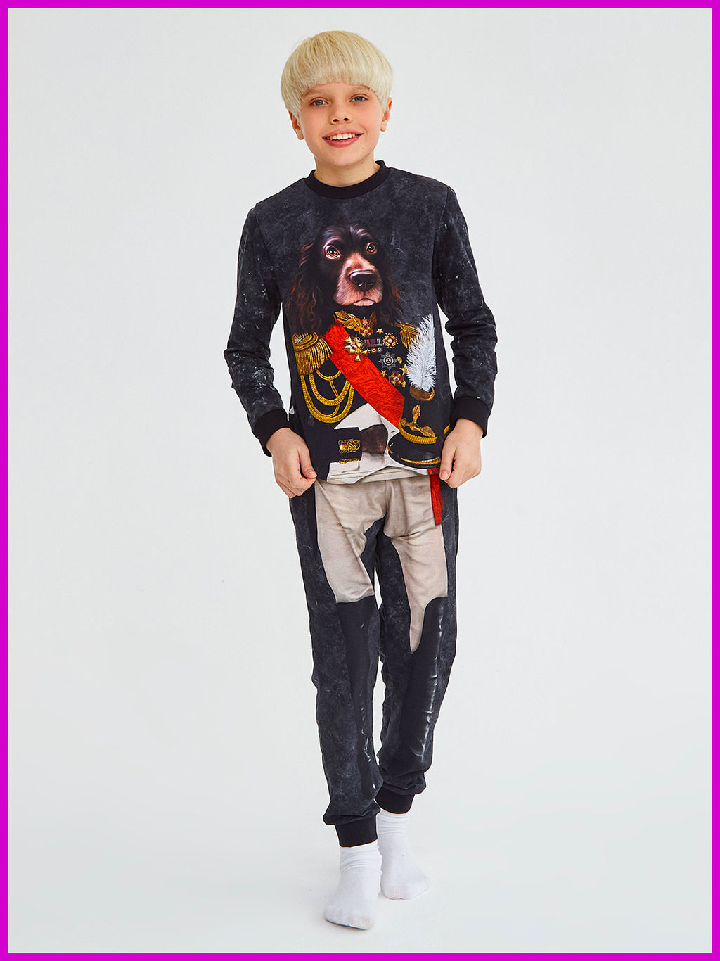 Пижама "Император",мокрый асфальт