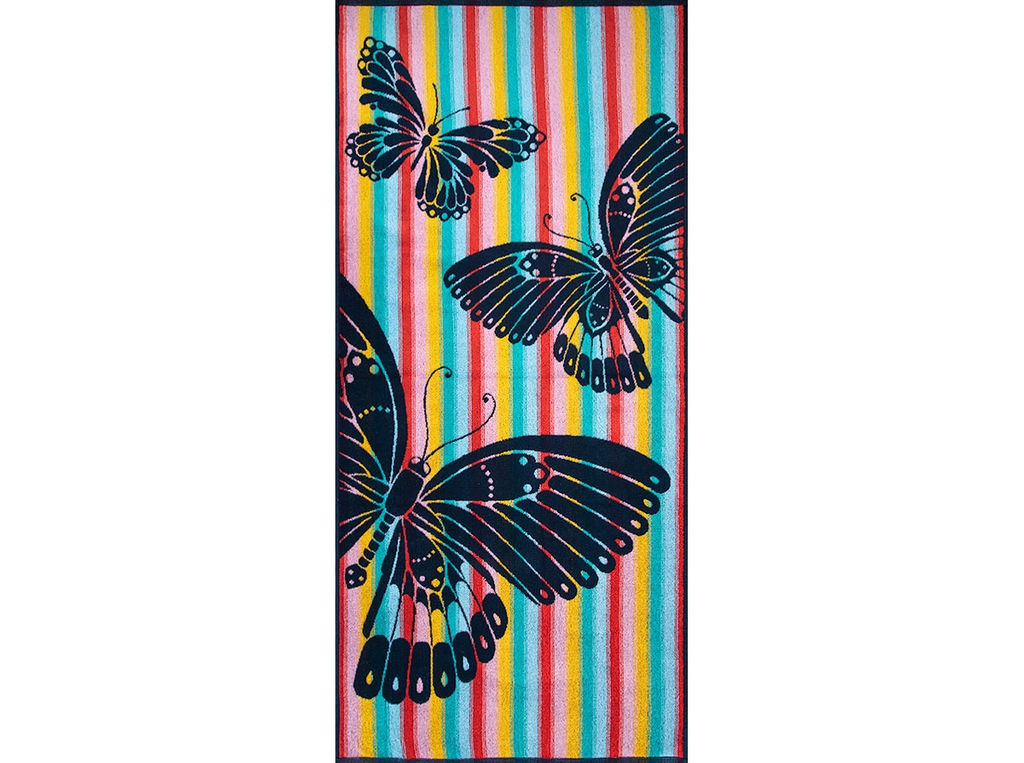 Полотенце махровое 6с102.411ж1 Бархатный сезон (т.радужка) 67х150см