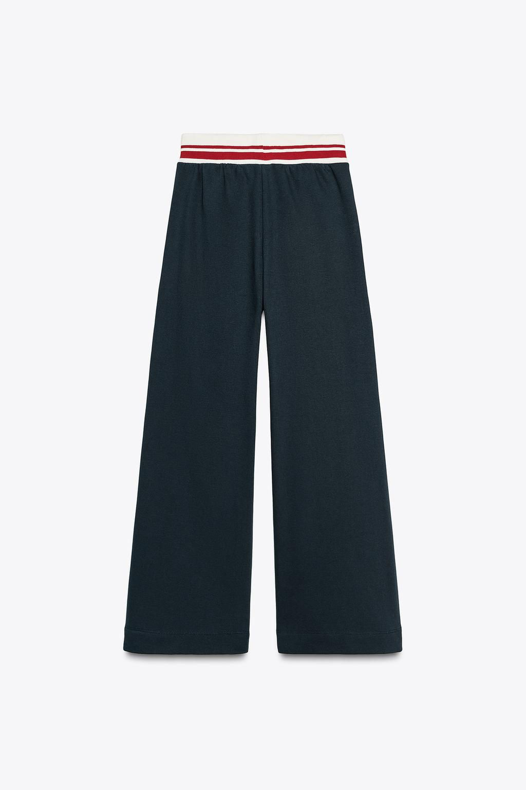 TROUSERS WITH EMBROIDERED SLOGAN - Zara фото 6
