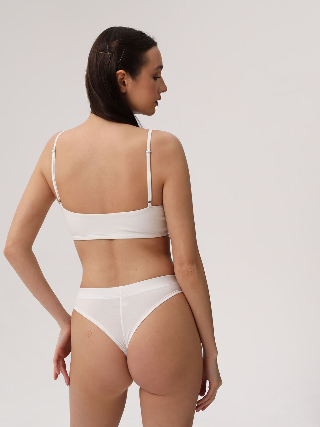 MY Топ двойной на тонких бретелях жен. хлопок DT203