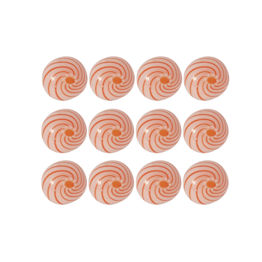 Бусина стеклянная Zlatka DBS-01 12 x 15 мм 12 шт в пластиковой упаковке СК/Распродажа №07 розовый/красный