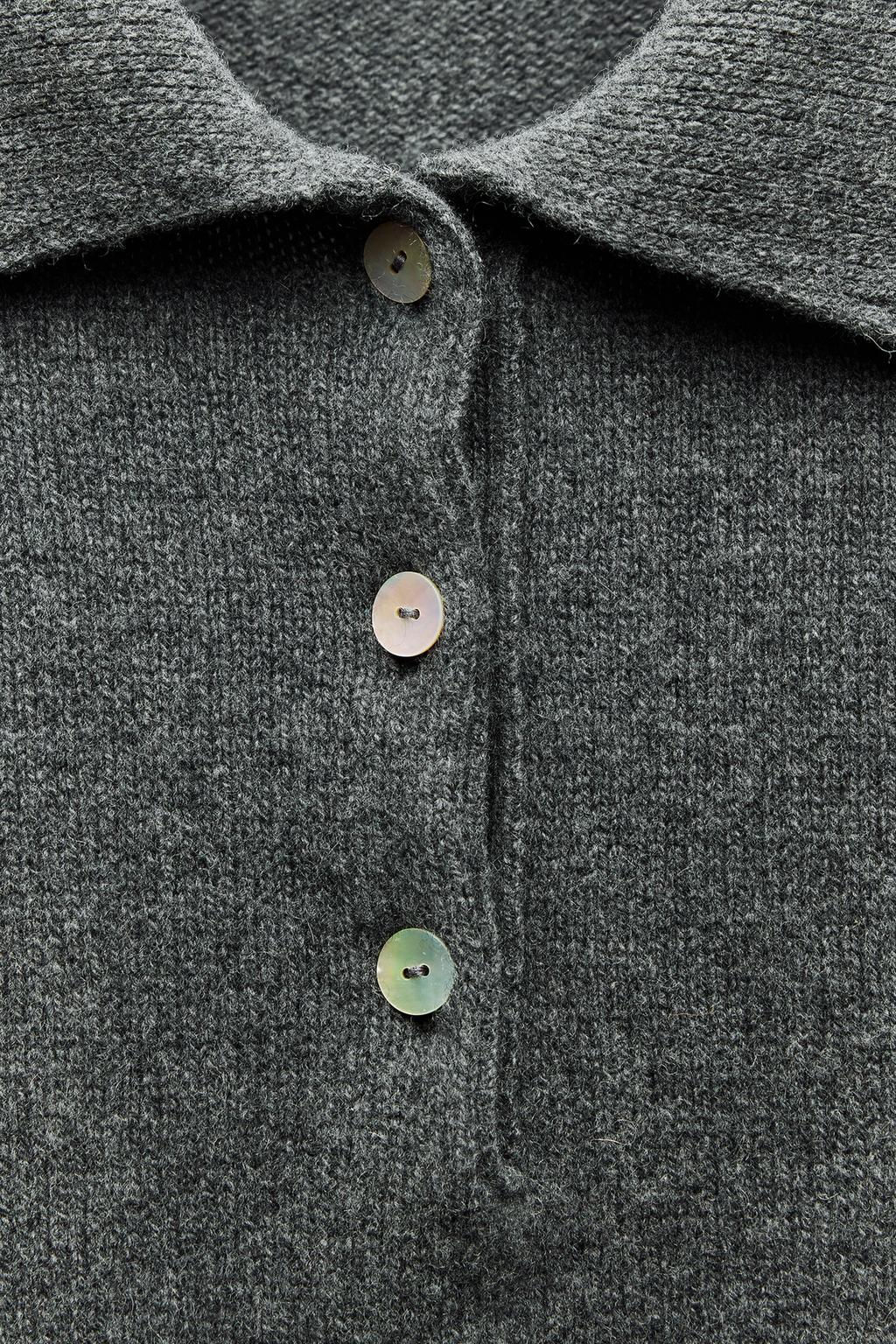 CASHMERE POLO SWEATER - Zara фото 9