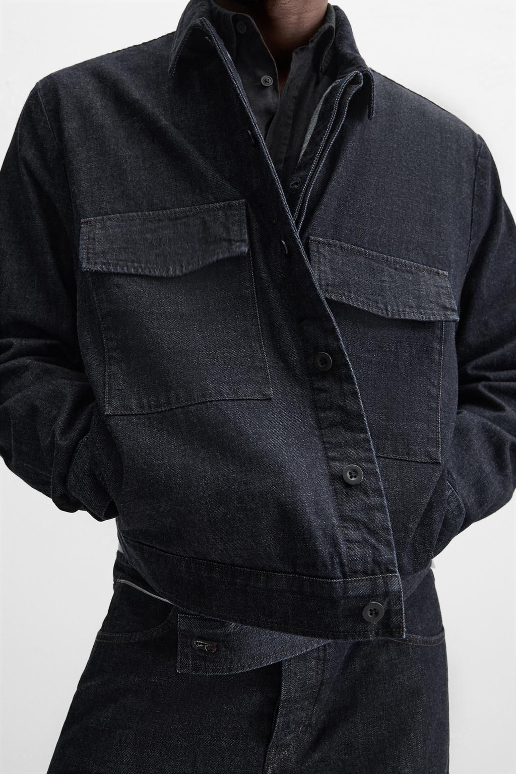 SELVEDGE DENIM OVERSHIRT - Zara фото 4