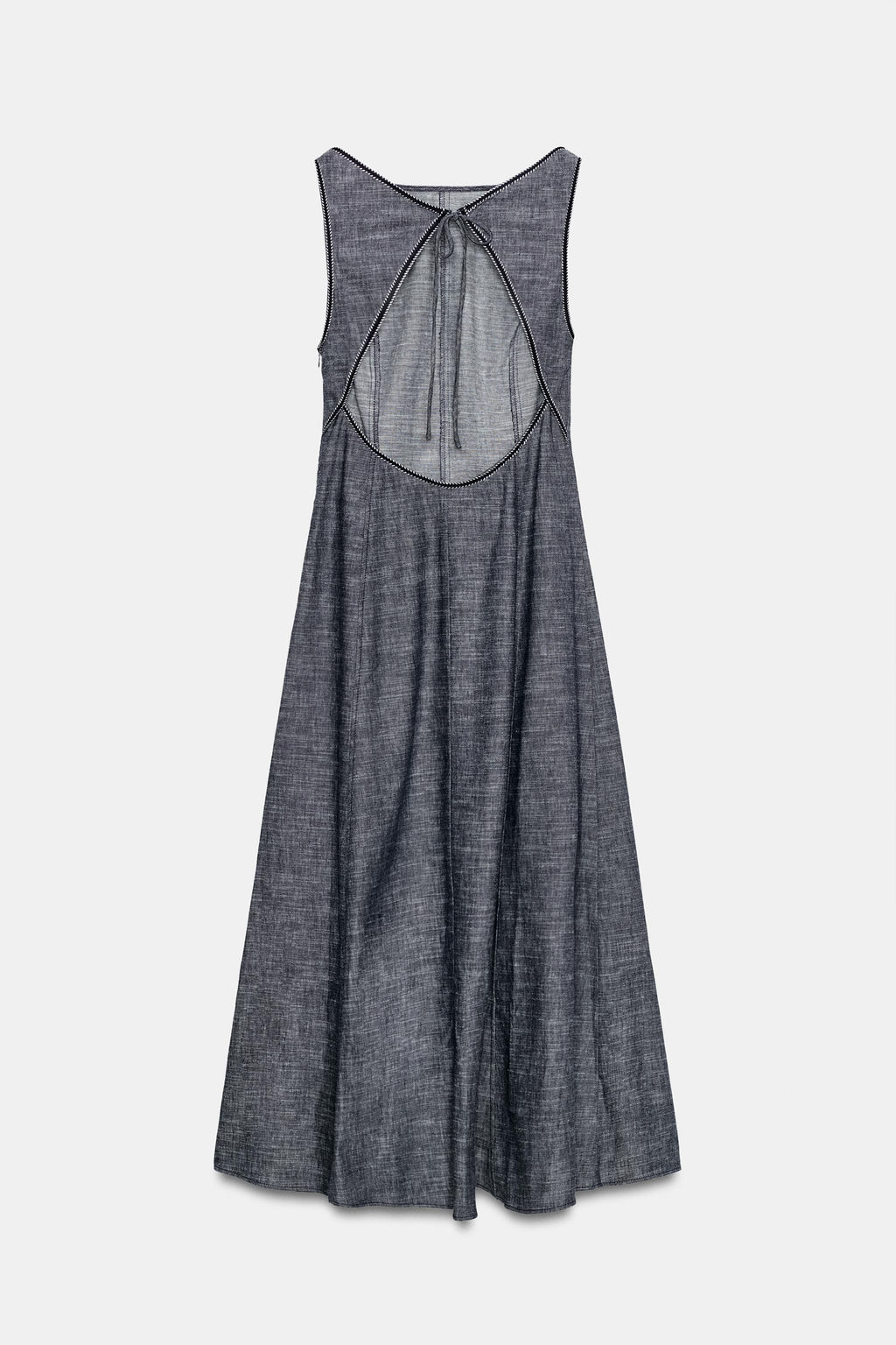 VESTIDO MIDI ESPALDA DESCUBIERTA / ?ndigo - Zara фото 7