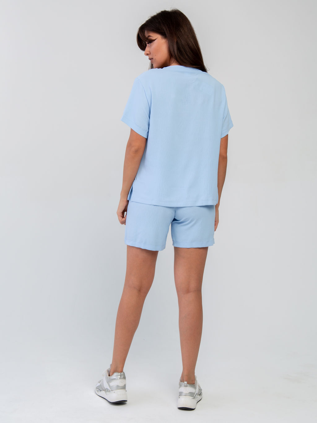 Костюм Манго (шорты+блуза)_О820/светло-голубой - Ihomelux фото 5