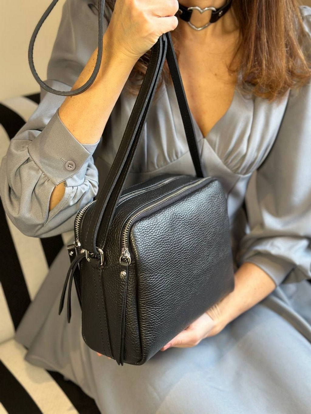 Сумка женская из телячьей кожи