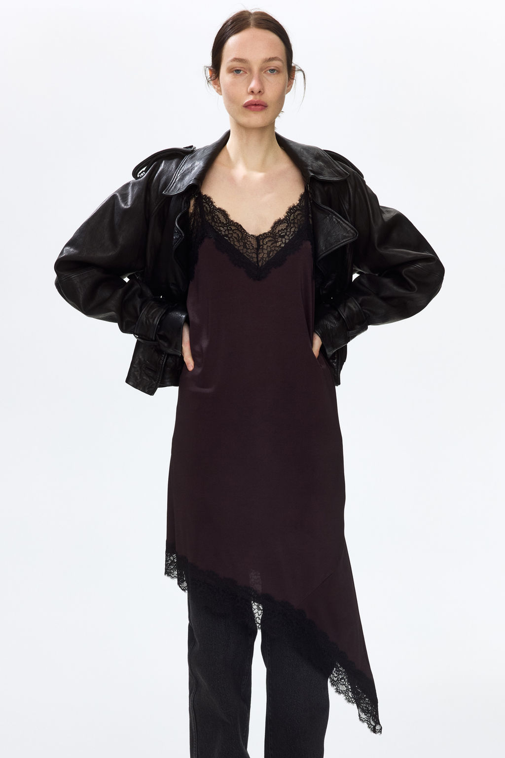 Vestido de tirantes con ribetes de encaje - H&m фото 9